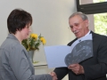 Ehrung Carmen Gretschuskin durch Alois Herrmann
